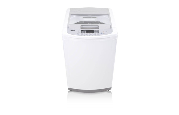 Front view of 10kg Blue White Top Loader Washer WFT1001