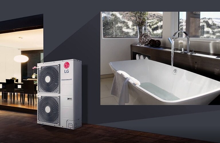 Product image of Therma V and a hot tub.