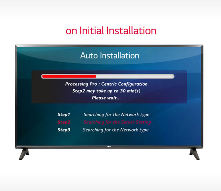 The user is installing via the EzManager's automatic installation function.