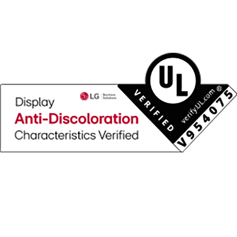 Display Anti-Discoloration Characterstics verified