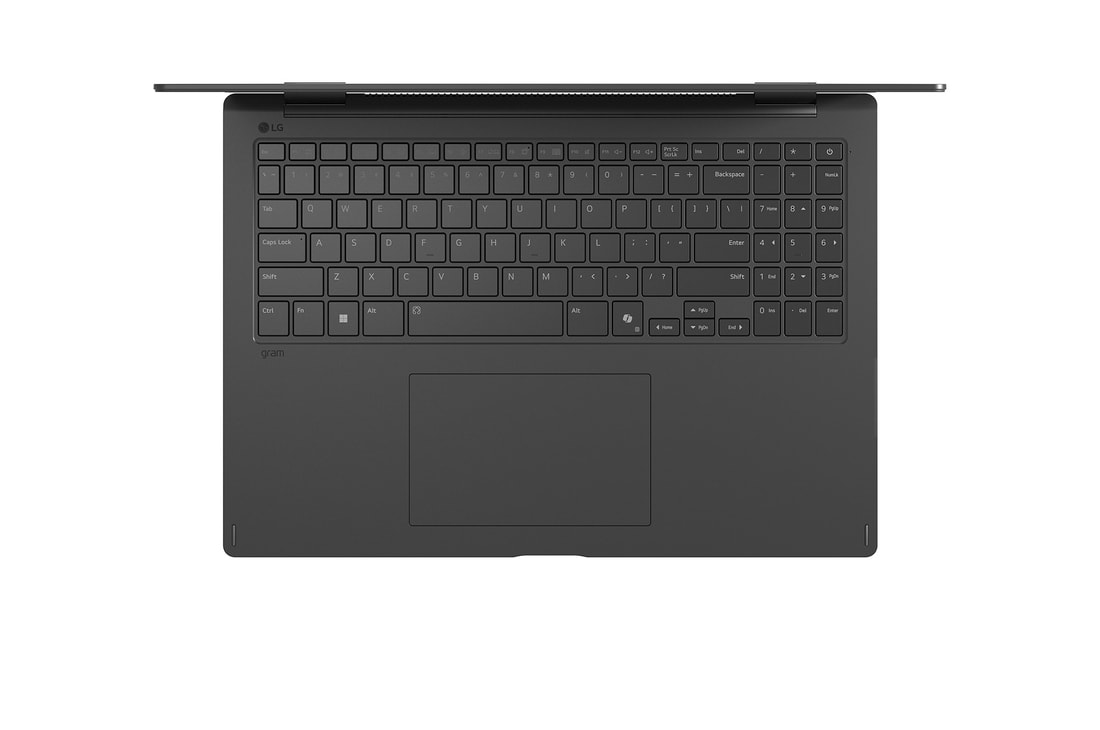 Tastaturansicht von oben