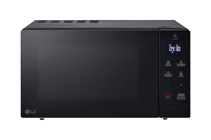 Front view of LG 30L NeoChef® Microwave Oven in Black, MS3032JAS