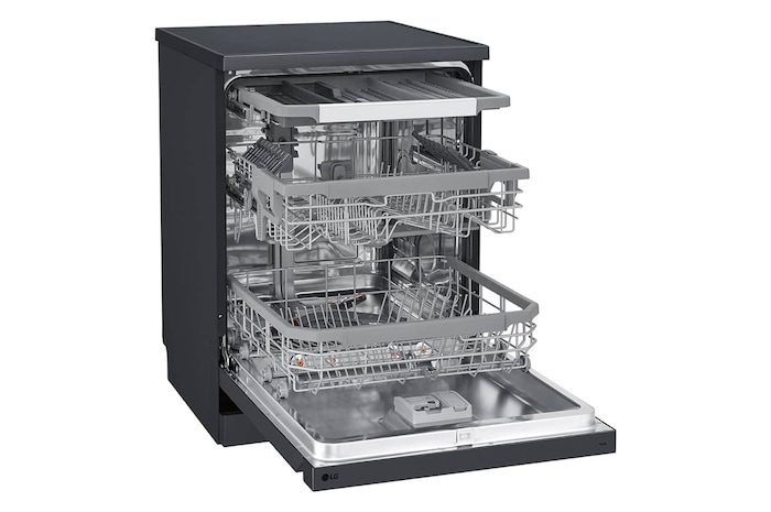 LG Front Control Smart Wi-fi Enabled Dishwasher in Matt Black, DFC425FM