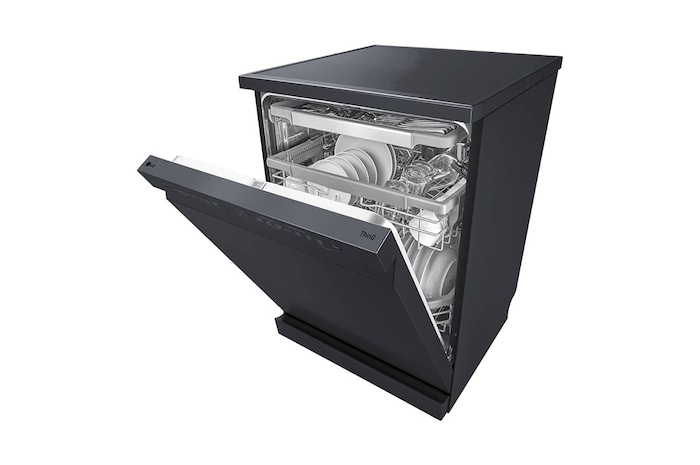 LG Front Control Smart Wi-fi Enabled Dishwasher in Matt Black, DFC425FM