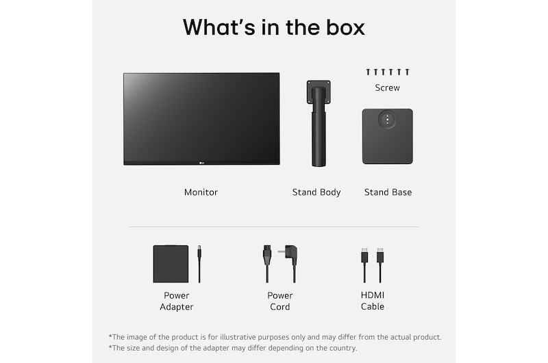 side view of the screen moving downwards for height adjustment