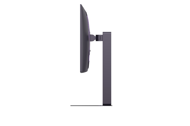 +15 degree side view of a tilted monitor
