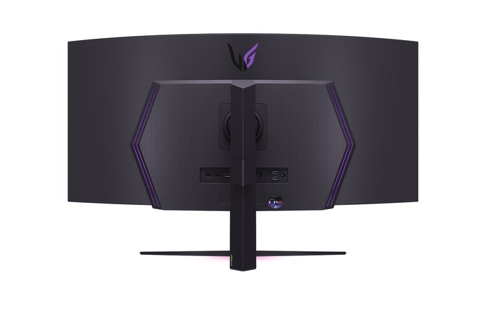 Rear view with lights on