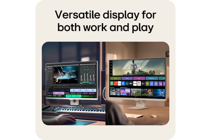 LG Smart Monitor delivering clear visuals for work and everyday use.