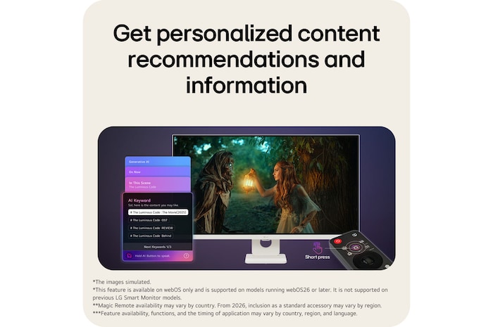 'AI Concierge providing personalized recommendations based on viewing patterns and usage context.