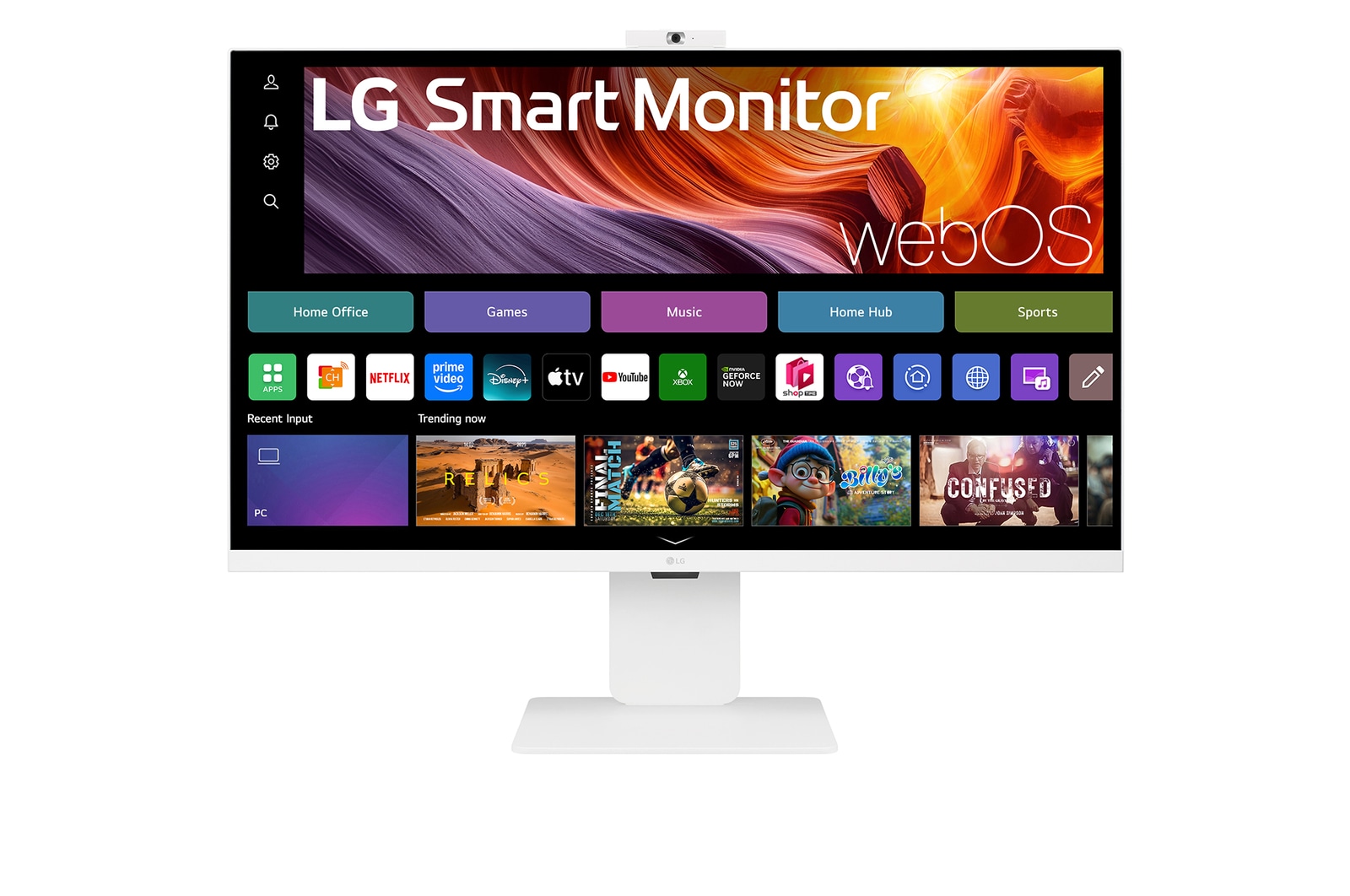 【美品】LG 32SQ780S-W LG SMART Monitor 31.5型 LG 31.5” 4K UHD IPS Smart Monitor with webOS - 32U850SA-W