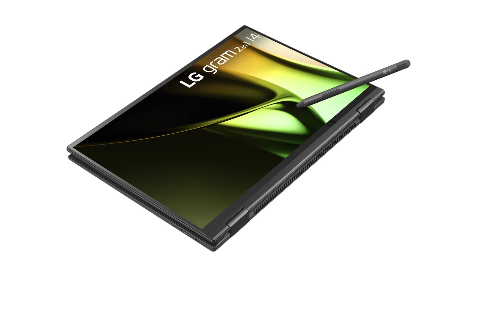 +30 degree rotaion view of tablet mode