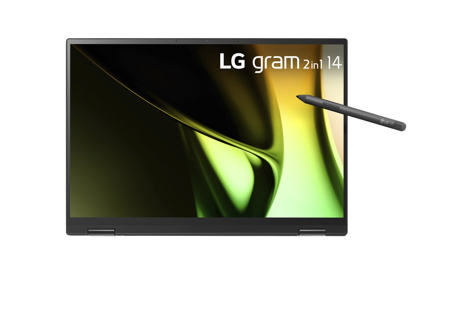 Front view of tablet mode
