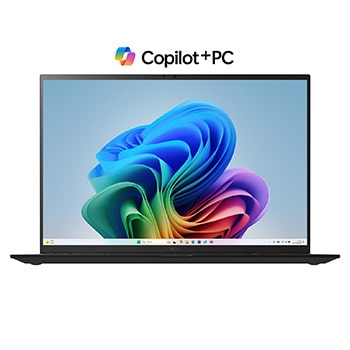 Front view with Copilot+ Bloom Wallpaper
