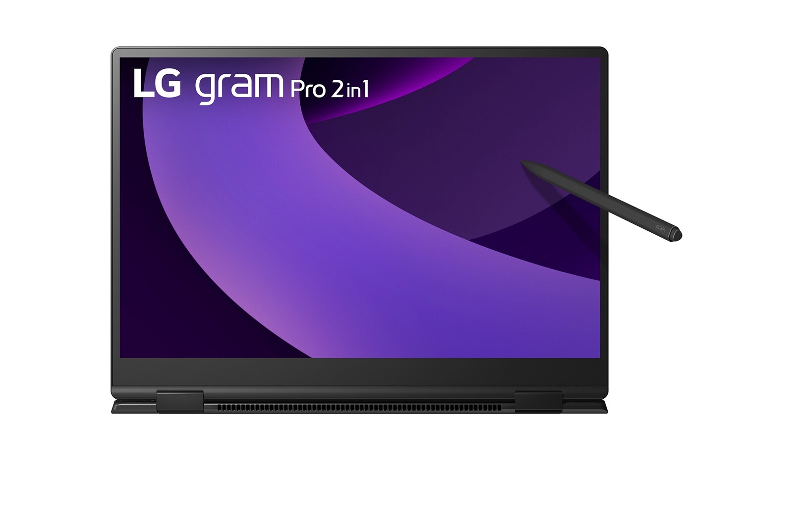 Front view of tablet mode