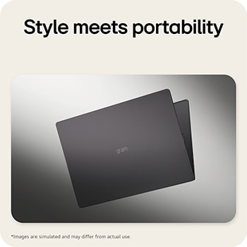 A top-down angled view of an LG gram Pro laptop running professional video editing software. Blue airflow graphics emerge from dual cooling fans beneath the keyboard, visually representing enhanced thermal performance during high-performance tasks.