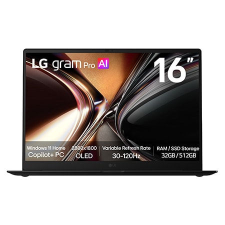 10世代) LG gram i5 / 16Gb / 512GB / office 16-Inch LG gram Pro | Copilot+ PC | Windows 11 Home | Lightweight