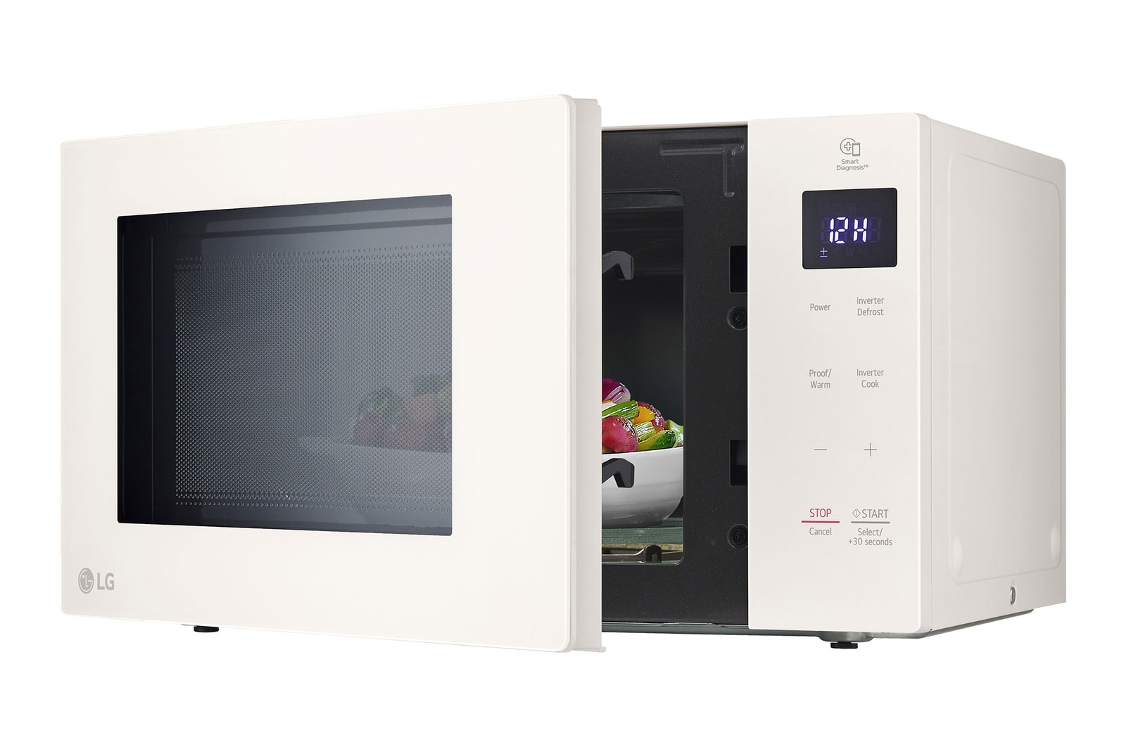 LG 25L NeoChef® Smart Inverter Objet Microwave Oven in Beige, MS2535GIK