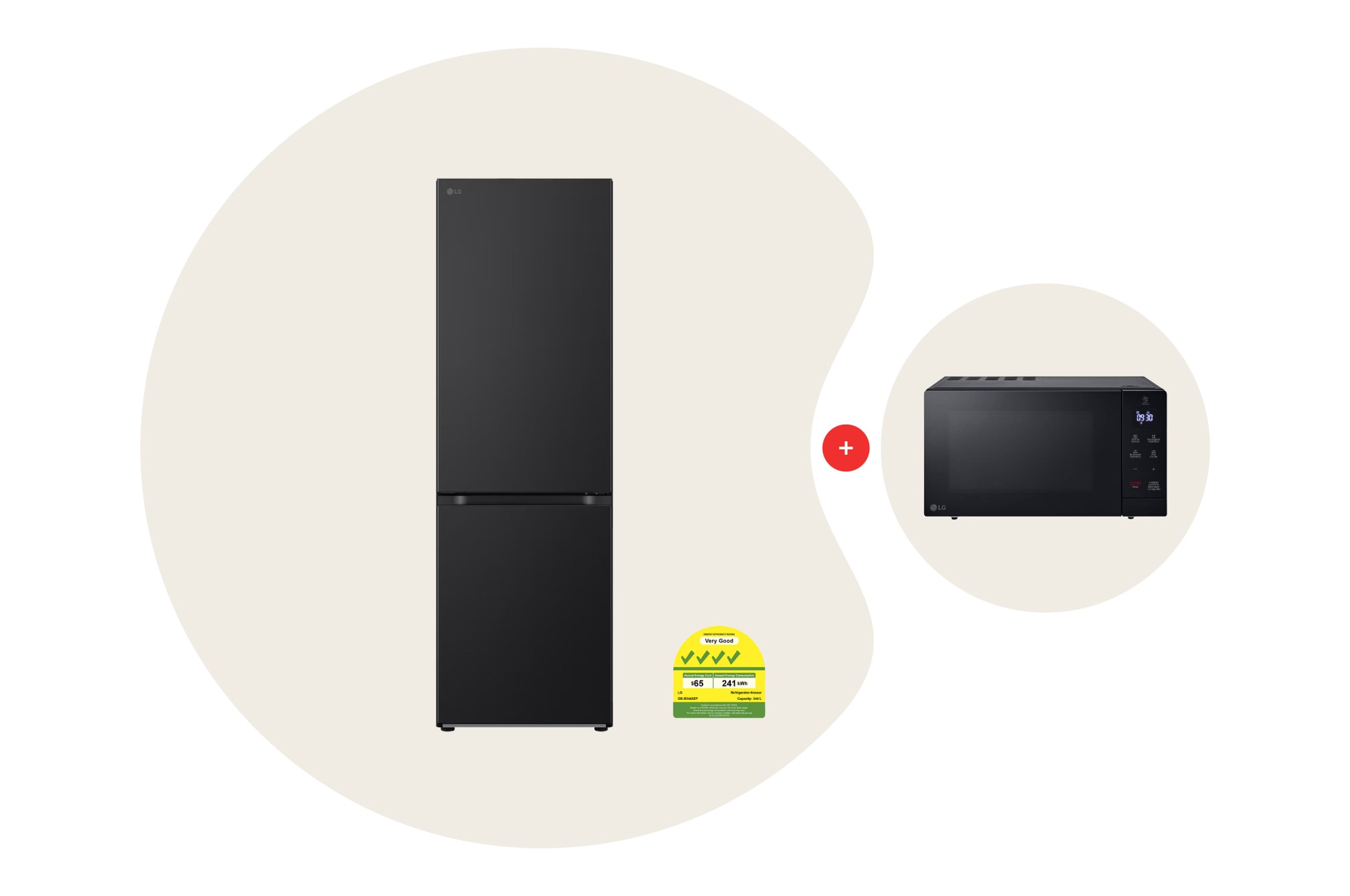 344L Bottom Freezer with Smart Inverter Compressor™ in Essence