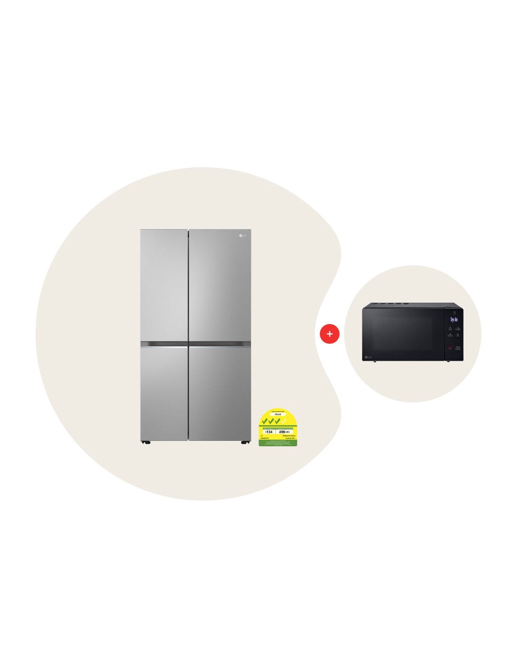 647L Side by Side Refrigerator with Smart Inverter Compressor™ in