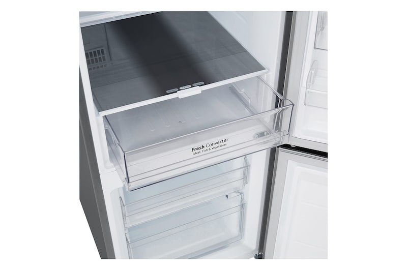 LG 335L Bottom Freezer Refrigerator with Smart Inverter Compressor in Prime Silver, GB-B3354PY