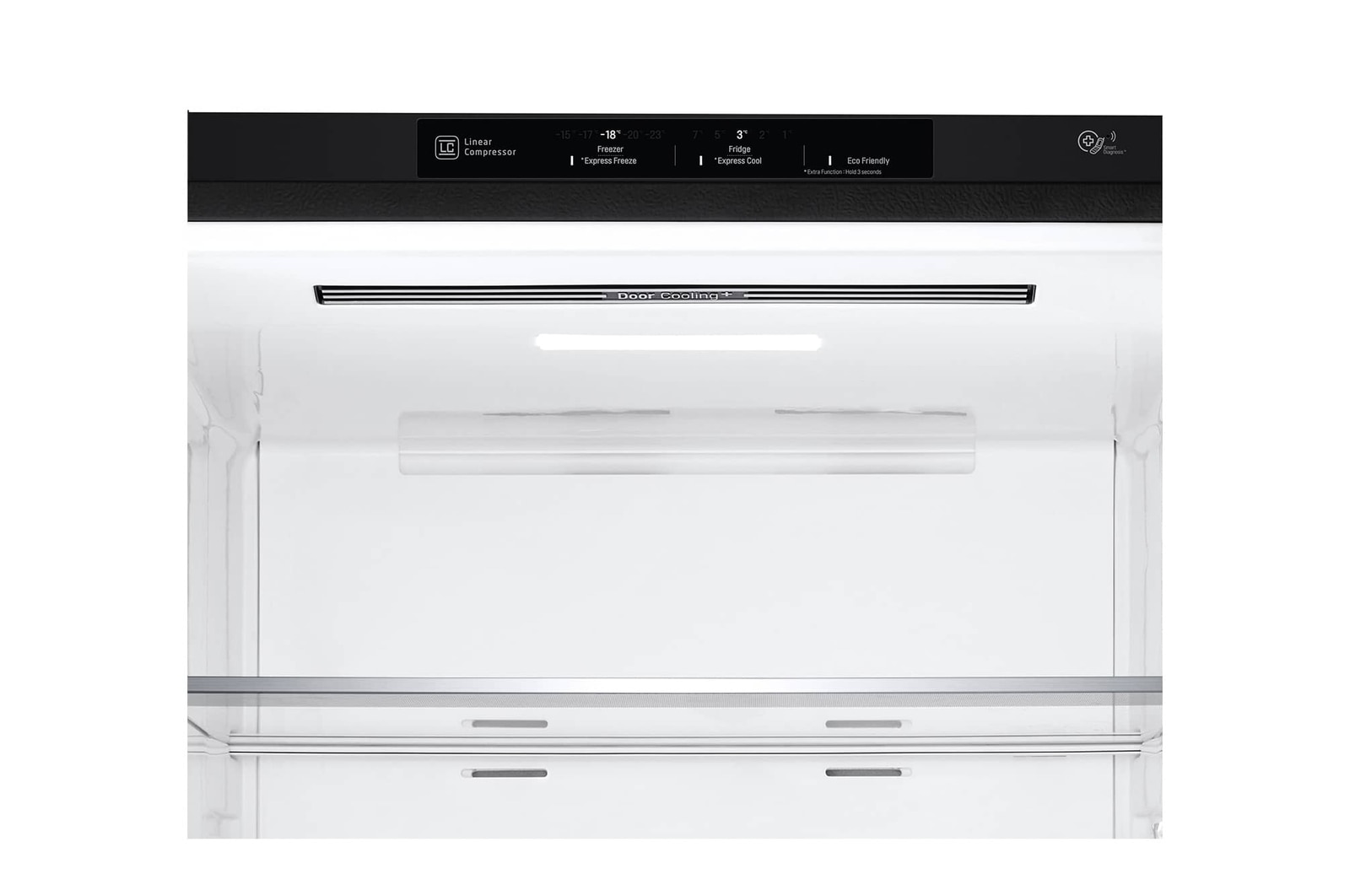 LG 421L Bottom Freezer Refrigerator with Smart Inverter Compressor™ in Matte Black, GB-B4215MC