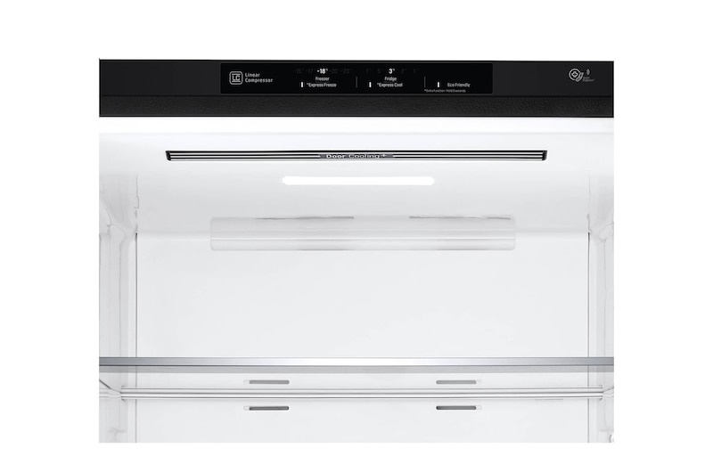 LG 421L Bottom Freezer Refrigerator with Smart Inverter Compressor™ in Matte Black, GB-B4215MC