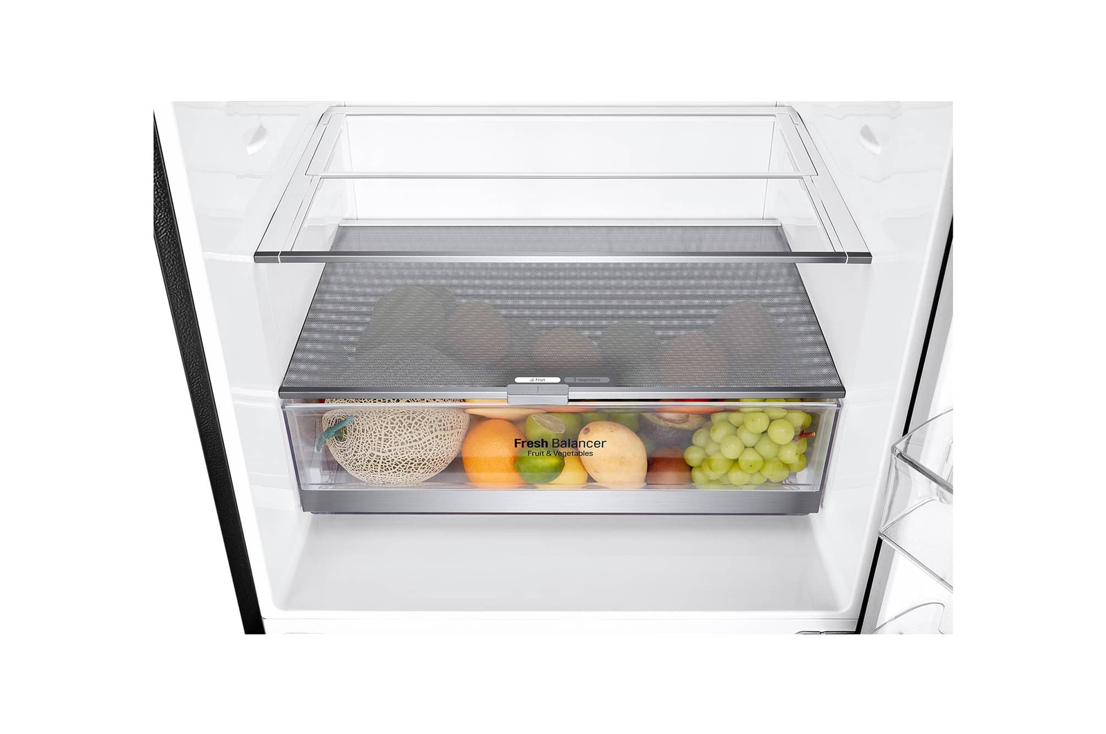 LG 421L Bottom Freezer Refrigerator with Smart Inverter Compressor™ in Matte Black, GB-B4215MC