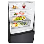 LG 421L Bottom Freezer Refrigerator with Smart Inverter Compressor™ in Matte Black, GB-B4215MC