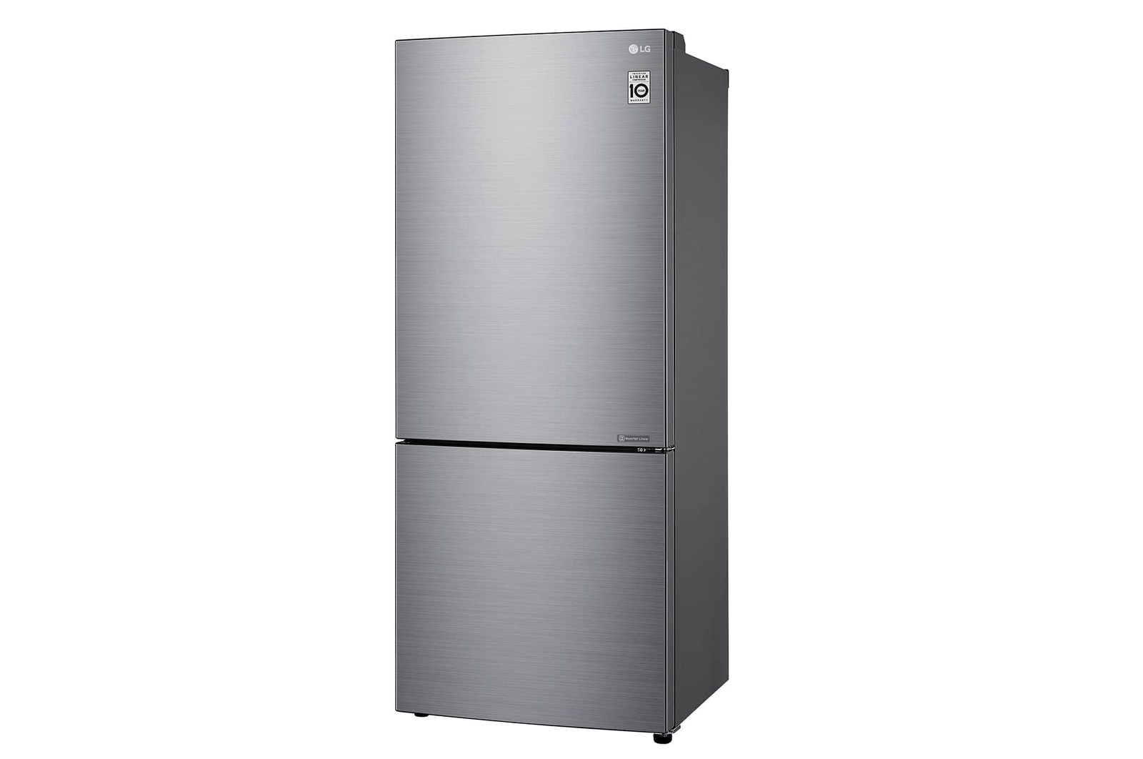 LG 421L Bottom Freezer Refrigerator with Smart Inverter Compressor™ in Prime Silver, GB-B4215PY