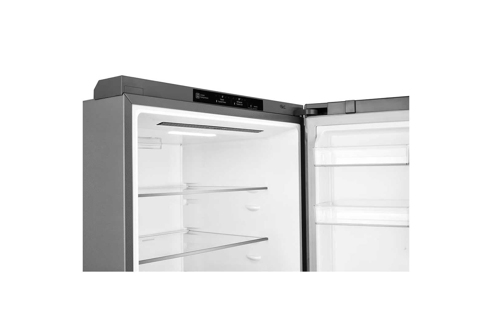 LG 421L Bottom Freezer Refrigerator with Smart Inverter Compressor™ in Prime Silver, GB-B4215PY