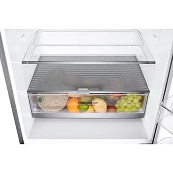 LG 421L Bottom Freezer Refrigerator with Smart Inverter Compressor™ in Prime Silver, GB-B4215PY