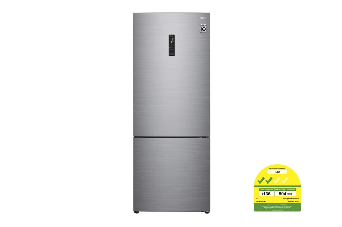 LG  462 L Bottom Freezer with Inverter Compressor in Platinum silver, GB-B4452PZ