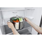 LG 462L Bottom Freezer with Smart Inverter Compressor in Prime Silver, GB-B4624PY