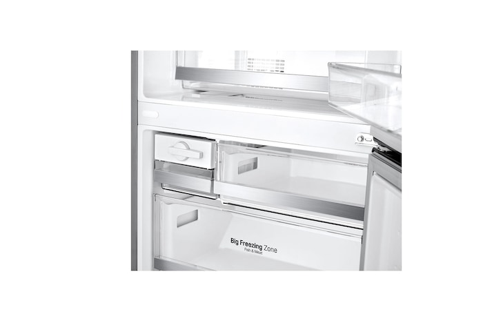 LG 462L Bottom Freezer with Smart Inverter Compressor in Prime Silver, GB-B4624PY