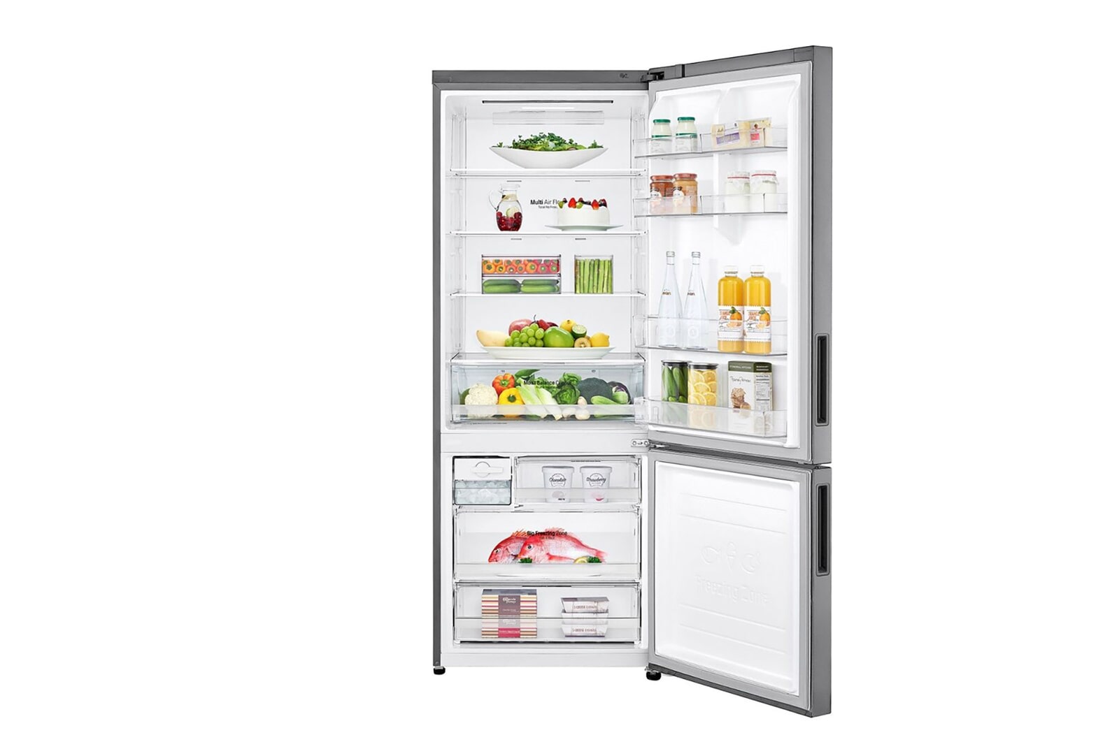 LG 462L Bottom Freezer with Smart Inverter Compressor in Prime Silver, GB-B4624PY