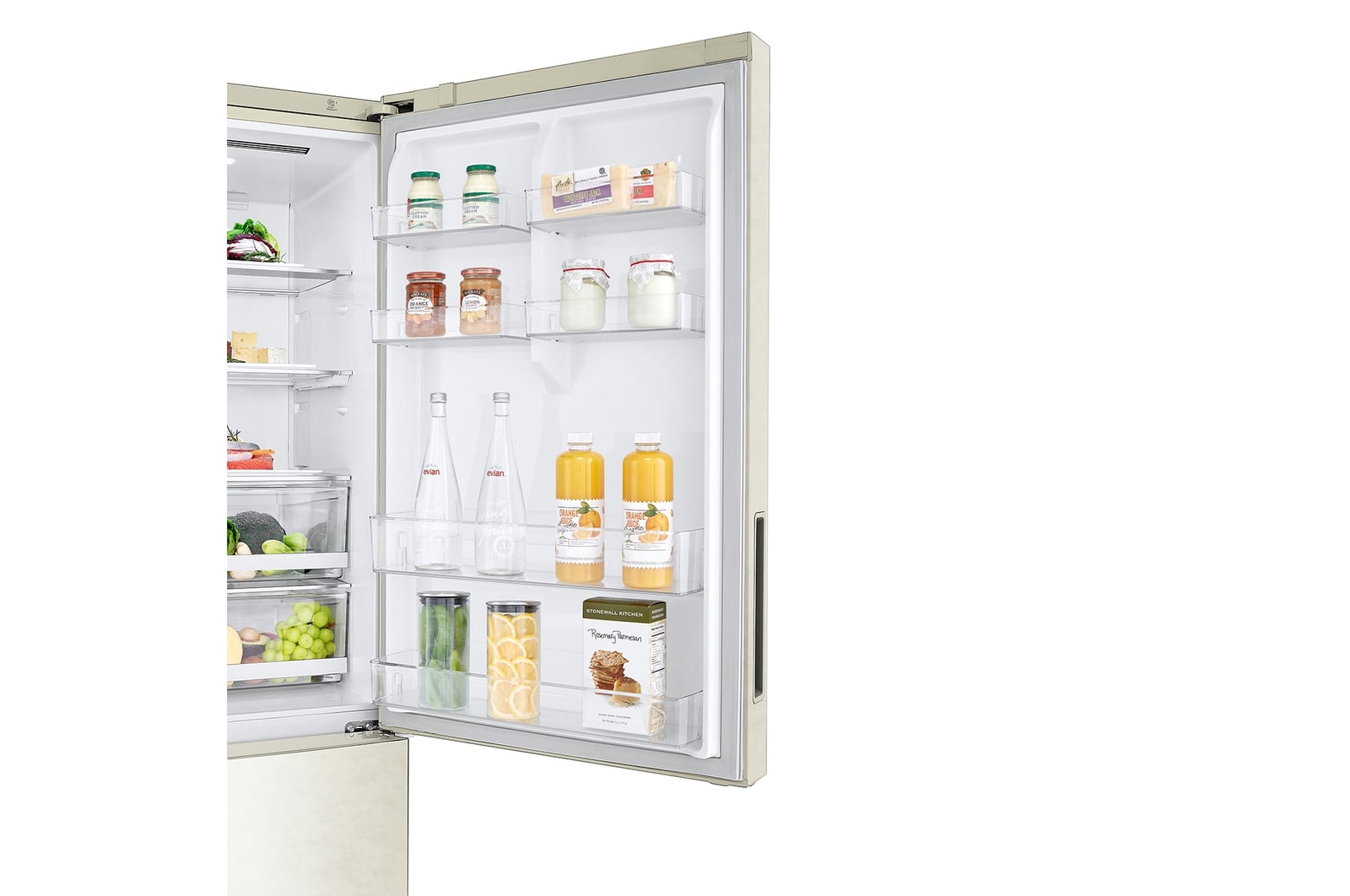 LG 462L Bottom Freezer with Smart Inverter Compressor in Beige, GB-B4624SE