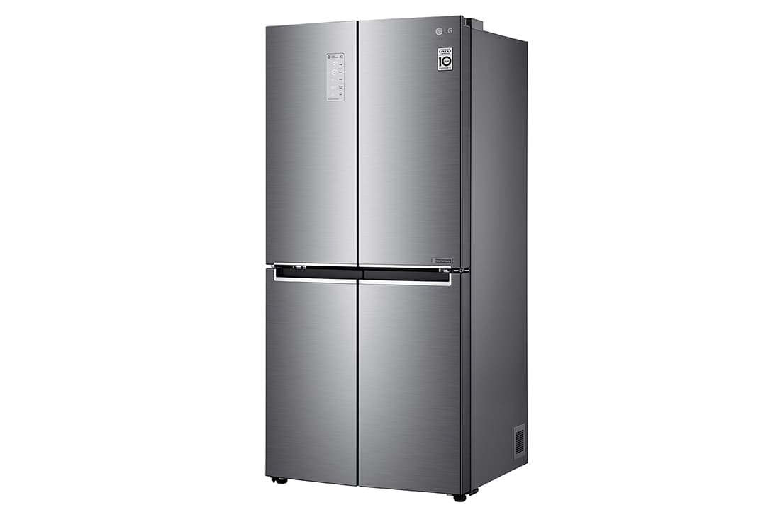 LG 464L Multi Door Refrigerator with Smart Inverter Compressor™ in Platinum Silver, GF-B4533PZ