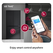 LG 464L Multi Door Refrigerator with Smart Inverter Compressor™ in Essence Matte Black, GF-B4544EP