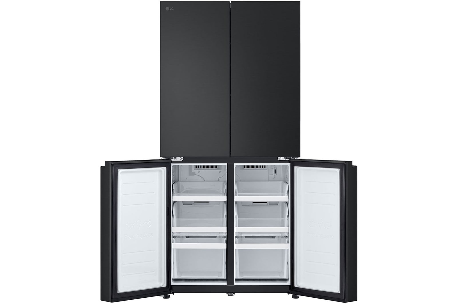 LG 464L Multi Door Refrigerator with Smart Inverter Compressor™ in Essence Matte Black, GF-B4544EP