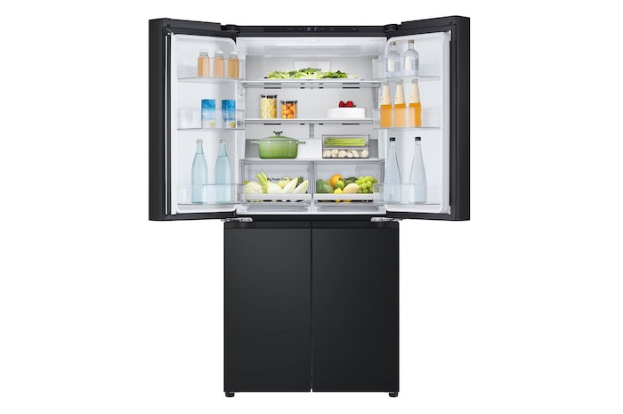 LG 530L Multi Door Refrigerator with Smart Inverter Compressor™ in Essence Matte Black, GF-B5305EP