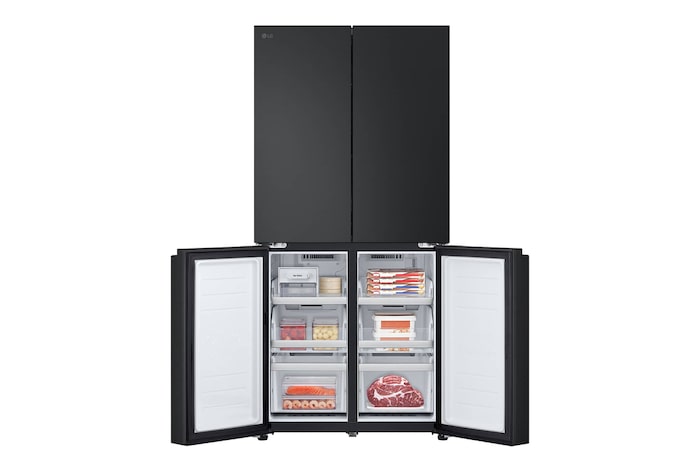 LG 530L Multi Door Refrigerator with Smart Inverter Compressor™ in Essence Matte Black, GF-B5305EP