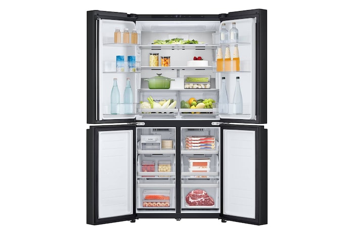 LG 530L Multi Door Refrigerator with Smart Inverter Compressor™ in Essence Matte Black, GF-B5305EP