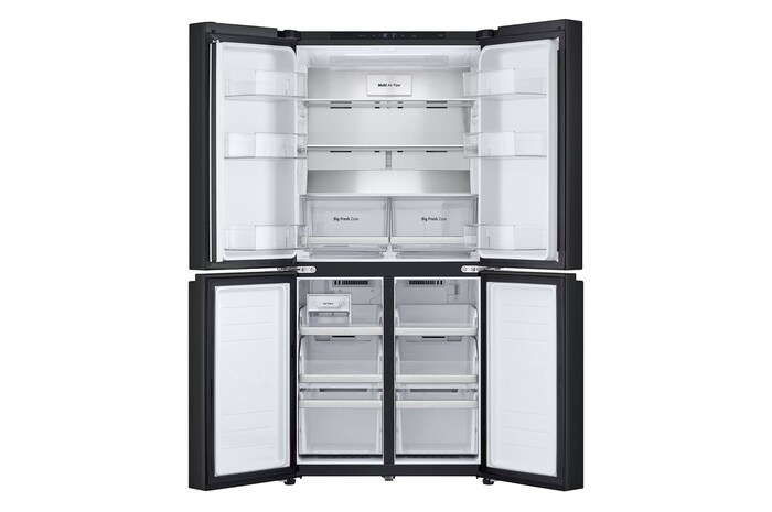 LG 530L Multi Door Refrigerator with Smart Inverter Compressor™ in Essence Matte Black, GF-B5305EP