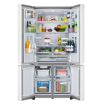 LG 611L Multi Door Refrigerator in White Glass Finish, GF-B6174TW