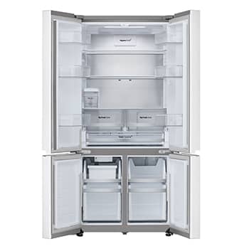LG 611L Multi Door Refrigerator in White Glass Finish, GF-B6174TW