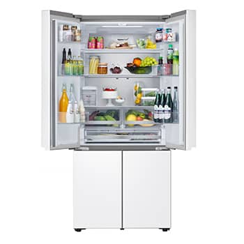 LG 611L Multi Door Refrigerator in White Glass Finish, GF-B6174TW