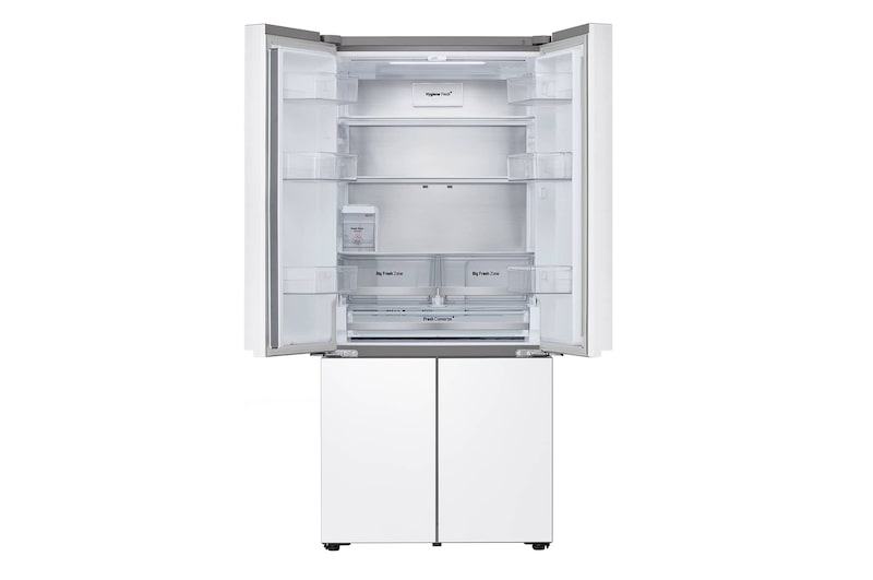 LG 611L Multi Door Refrigerator in White Glass Finish, GF-B6174TW