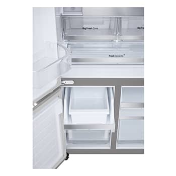 LG 611L Multi Door Refrigerator in White Glass Finish, GF-B6174TW