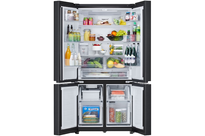 front open view with food stored.