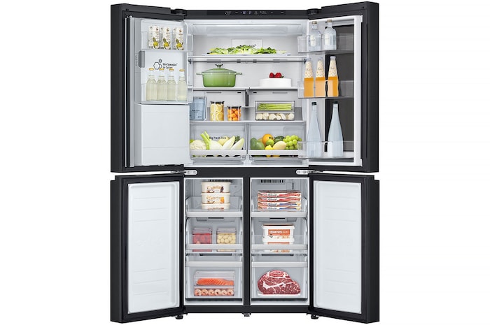 LG 508L InstaView® Refrigerator in Essence Matte Black, GF-G4534EP